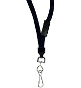 C-Line Breakaway Neck Lanyard with Swivel Hook, Black, 36 Inches Long, 12 per Pack (89511)