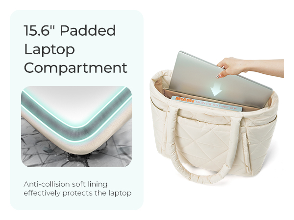 tote bag with laptop compartments