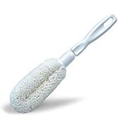FryOilSaver Co, B61C Flute and Stemware Wine Glass Cleaning Brush, Non Scratch Foam Bristle Brush...