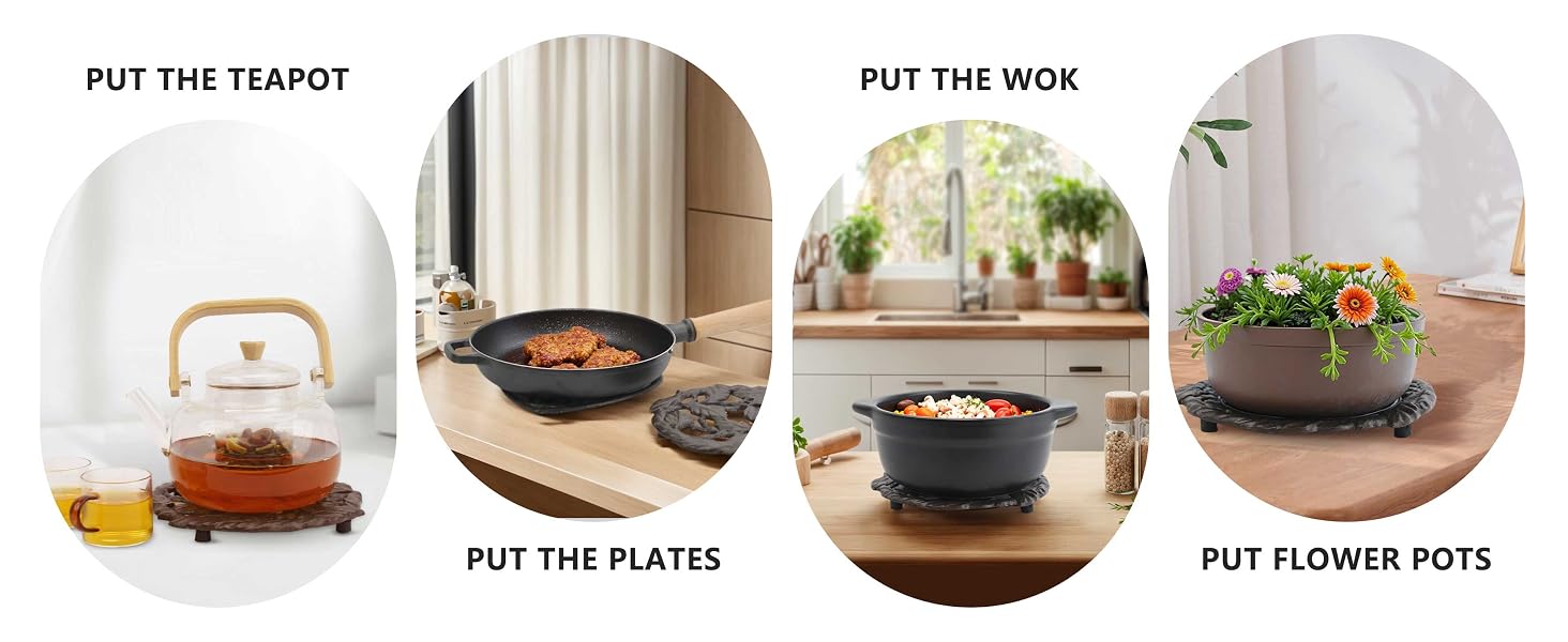 trivets for hot dishes metal