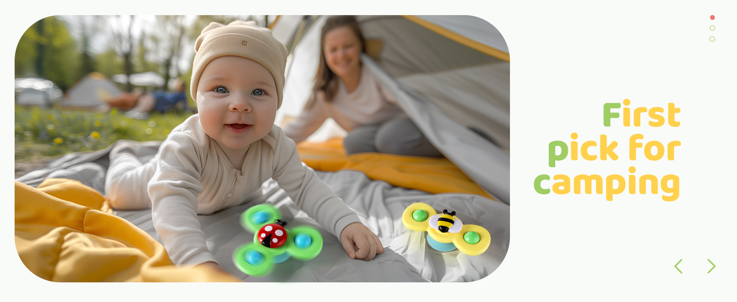 3PCS Suction Cup Spinner Toys