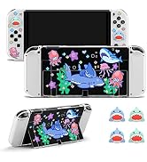 JINGDU Hard Protective Case Compatible with Nintendo Switch OLED, Dockable TPU Cover Accessories ...