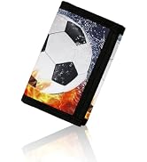 bipkonu Kids Wallet for Boys, Cheap RFID Trifold Boys Wallet for Kids Ages 4-5-6-7-8-9-10-12, Soc...