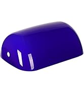 Newrays Glass Bankers Lamp Shade Cover Replacement,L8.85 W5.11 (Blue)