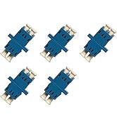 Fiber Optic Cable Adapter/Coupler LC-LC Duplex Singlemode 5 Pack