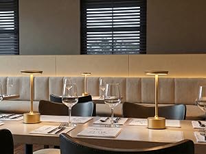Battery Operated Table Lamp for Restaurant, Kitchen, Coffee Shop