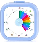 Mwellewm Visual Timer for Kids, 60 Minute Time Digital Pomodoro Timer Countdown with Silent Pause...