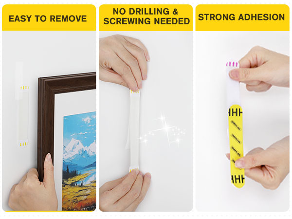EMITEVER Picture Hanging Strips Heavy Duty