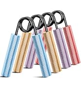 ZEAGUS Grip Strength Trainer 4 Pack,Metal Hand Grip Strengthener Kit-Color | Non-Slip Heavy-Duty ...