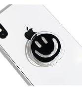 GRIPONG Acrylic Cute Smiley Face Expandable Collapsible Mobile Phone Grip Stand Holder for Smartp...