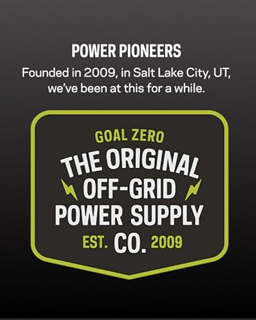 Goal Zero the Orginal Off Grid Power Supply Co