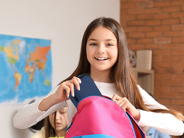 Put in backpack