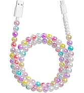 Aolcev USB C Cable for iPhone Charging Cord 3.3FT Cute Beaded USB Type C Charger Cord 66W Fast US...