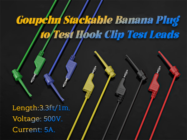 Banana Plug to Test Hook Clip