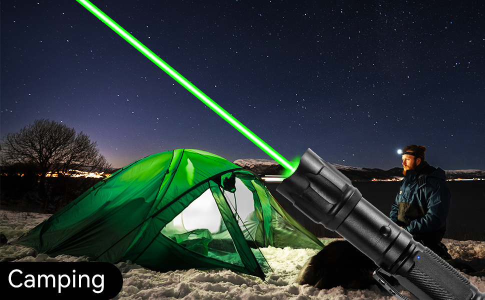 green flashlight