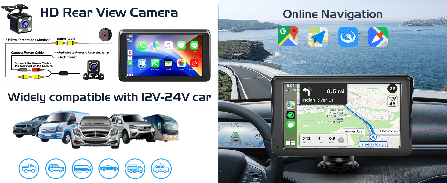 Wireless Carplay Screen for Car