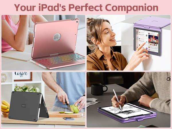 ipad a16 case with keyboard,ipad 10th generation case with keyboard,a16 ipad case with keyboard