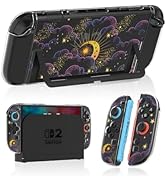 Gurgita Dockable Case for Nintendo Switch 2 2025 - Cute Kawaii Design Clear Soft TPU Grip Cover f...