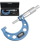 HDLNKAK Outside Micrometer, 1-2" Machinist Micrometer, 0.0001" Graduation Micrometer Set, Alloy P...