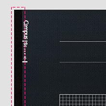 KOKUYO Campus Notebook, Business Type, Grid 5mm Ruled, Semi-B5, 40 Sheets, Black Cover (NO-4S5-D)