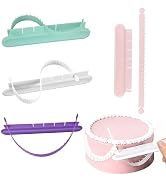 4PCS Cake Arch Guide Tool,Adjustable Fondant Cake Arc Ruler,Practical Baking Writing Swag Guide G...