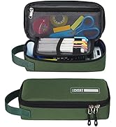 ECHSRT Pencil Case for Men Women, Large Pen Bag for Adults, Portable Pencil Pouch Aesthetic with ...