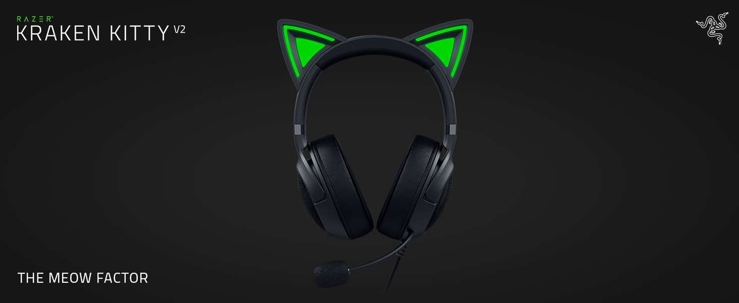 Cute Gaming Pink Cat Ear Headphone Headset stereo surround-sound playstation5 PS5 PS4