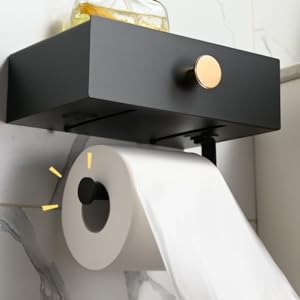 toilet paper holder with storage