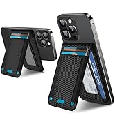 ExtreLife 2-in-1 Magsafe Wallet, Adjustable Stand and Open ID Window, Magnetic Wallet for iPhone ...