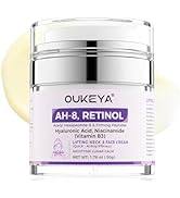OUKEYA Retinol Lifting Neck & Face Cream for Wrinkles, Anti-Aging Peptide Neck Firming Cream with...