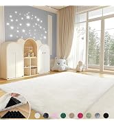 Mugorn 4x6 Rugs for Living Room, Large Fluffy Cream White Area Rugs for Bedroom, Soft Carpet Shag...