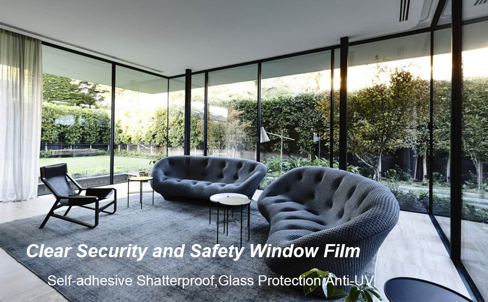 Clear safety and Security Window Film