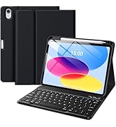 Wenlaty for iPad (A16) 11th/10th Generation Case with Keyboard - Detachable Wireless, Thin & Ligh...