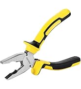 DOWELL Lineman's Pliers Combination Pliers 8 Inch Pliers with Cutter Nickel Chromium Steel Constr...