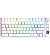 ATTACK SHARK X820 Ultra 75% Wireless Gaming Mechanical Keyboard Hot-Swappable Gasket Mount RGB Ba...