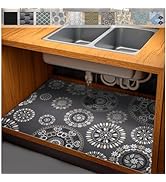 AiBOB Waterproof Under Sink Mat, Absorbent Quick Dry Sink Liners Protect Cabinets, Durable Shelf ...