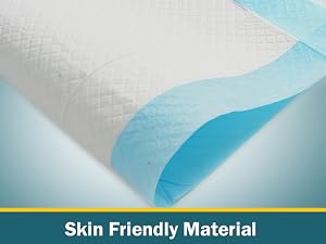 Premium non-woven top layer is smooth and gentle
