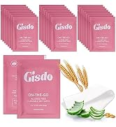 Gisdo 100 Pcs Fragrance Free, Plant Based Wet Wipes, Aloe Vera, Individually Wrapped, Flushable, ...