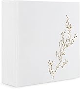 R-kay Gold Napkins 6.5 by 6.5, Luxury 3 Ply Wedding Napkins - 40 Pack Large Ultra Soft Party Napk...