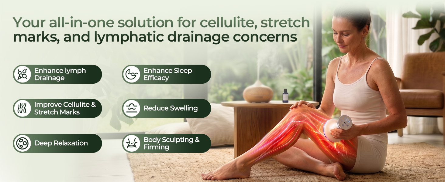 Your all-in-one solution for cellulite, stretch marks, and lymphatic drainage concerns
