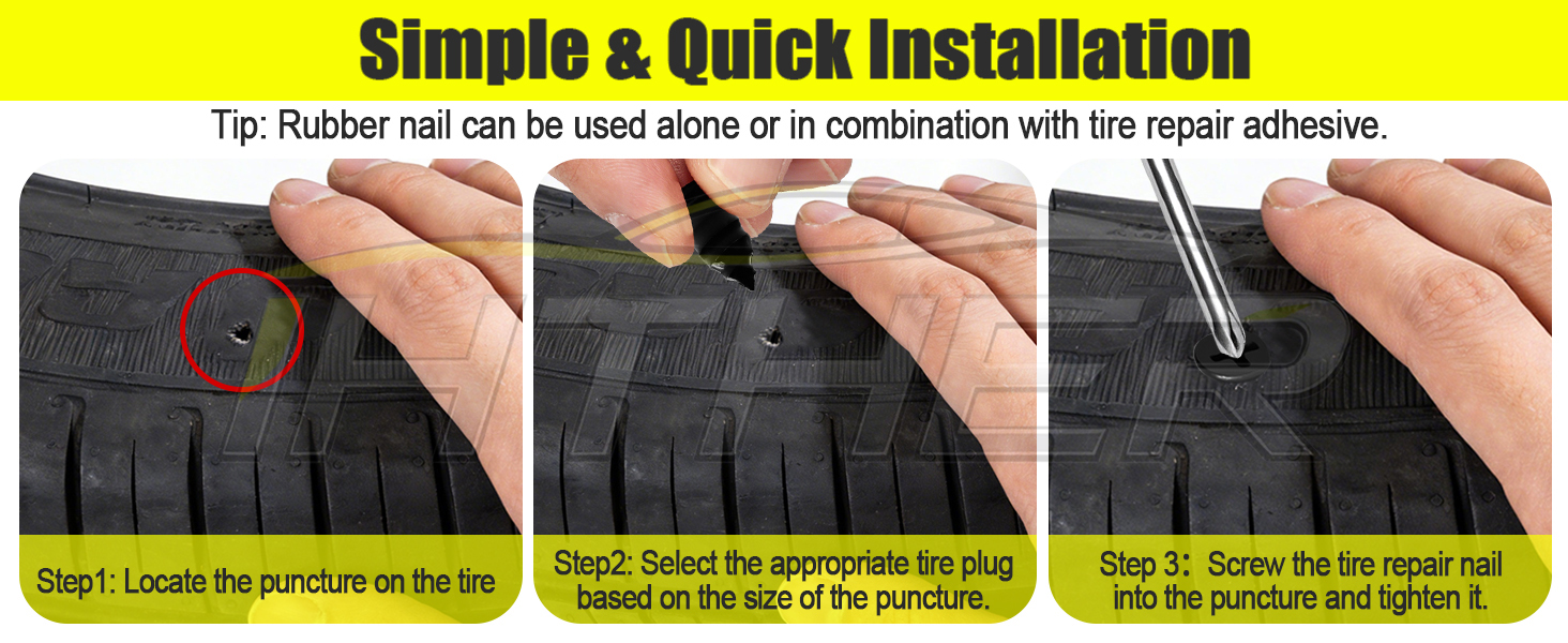 Tire Repair Rubber Nail Tire Puncture Repair
