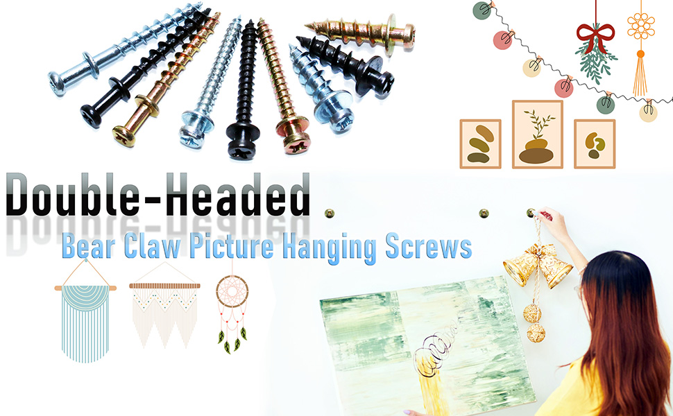 bear claw screws for hanging