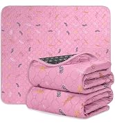 Sunheir Washable Pee Pads for Dogs 2-Pack Reusable Puppy Pads Pet Training Pads, Waterproof Dog P...