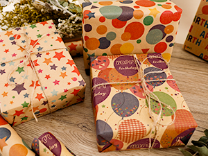 Birthday wrapping paper
