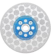BRSCHNITT Diamond Granite Cutting Wheel - 5 Inch 125mm Tile Grinding Disc for Shaping Grinding Be...
