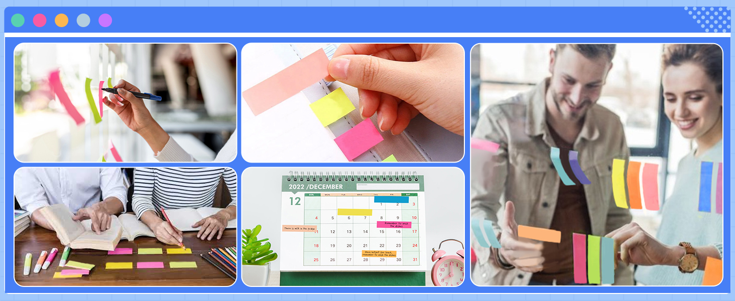 Collage of browser window screenshots showing various workplace or business-related activities and interface elements.