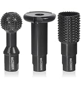 3 PCS Upgraded Wood Grinder Ball Gouge with 5/8-11 Thread for 4 1/2 and 5 Inch Angle Grinder Atta...