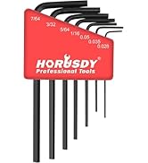 SEDY 7-Piece Mini Hex Key SAE Set, Imperial L Shape Allen Wrench, 0.028, 0.035, 0.05, 1/16