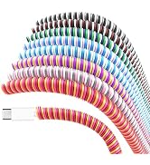 Rancco Cable Protector/ Wire Repair/ Pets Chew Cable Protector/ Headphone Saver, 8 Pc Spiral Cabl...