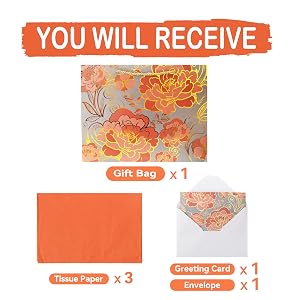 13" Large Rose Gold Gift Bag Set